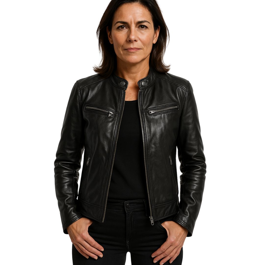 Nomi | Casual läderjacka