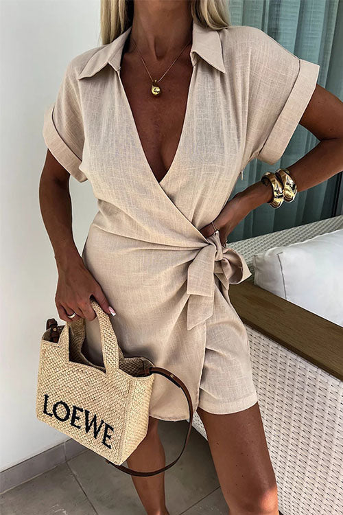 marna | Trendig jumpsuit i linne och bomull