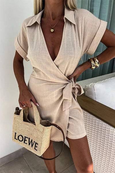 marna | Trendig jumpsuit i linne och bomull