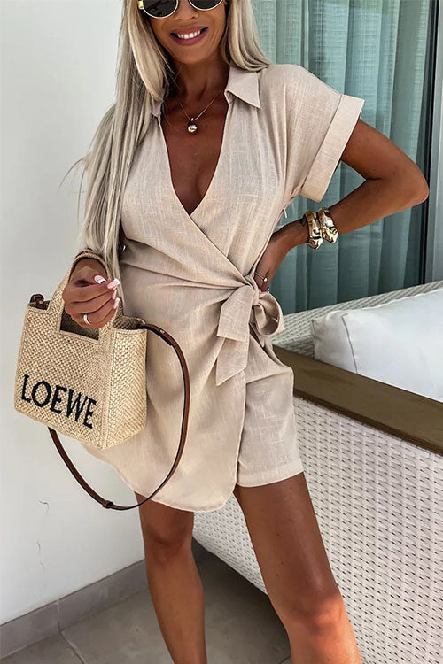 marna | Trendig jumpsuit i linne och bomull