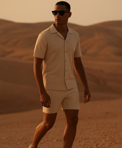 Helvik | Beige sommarset