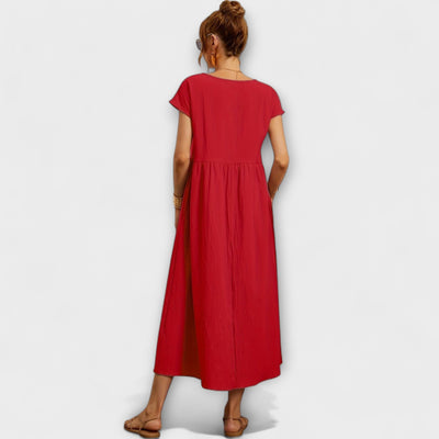 Elvira™ | Sommarklänning i mjuk elegans för soliga dagar