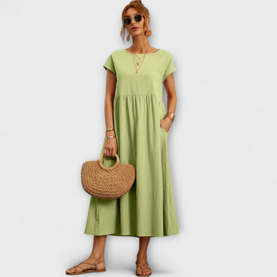 Elvira™ | Sommarklänning i mjuk elegans för soliga dagar