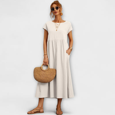 Elvira™ | Sommarklänning i mjuk elegans för soliga dagar