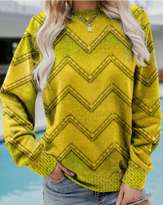 Britta | Geometrisk kashmir sweatshirt