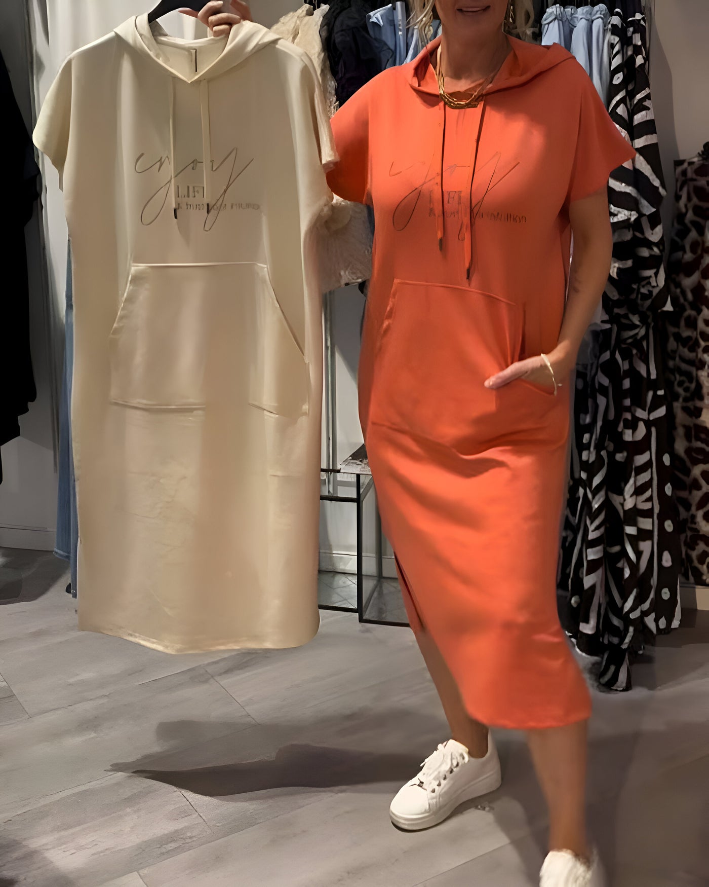 Agnes™ | Hoodieklänning för Komfort och Stil