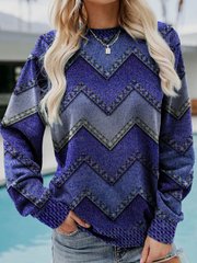 Britta | Geometrisk kashmir sweatshirt