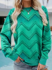 Britta | Geometrisk kashmir sweatshirt