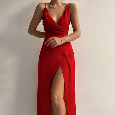 Hedda™ | Elegant Klänning med Stilren Slits