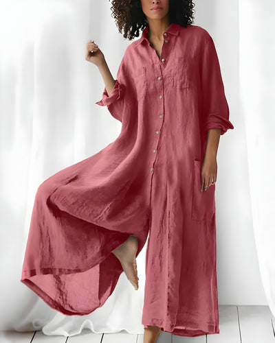 Xess | Luftig Sommarjumpsuit med Elegant Passform